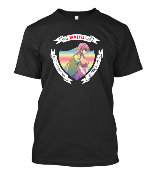 Rainbow Waifu Crest Anime Girls T-Shirt