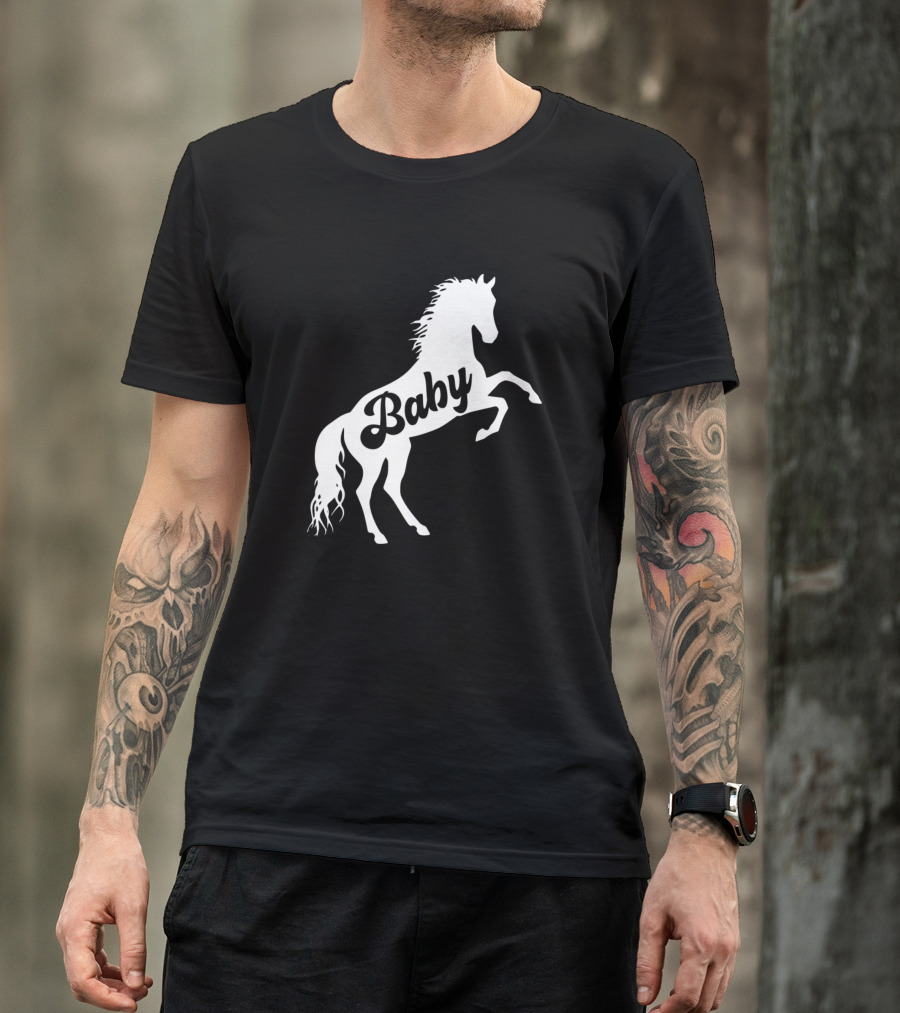 Baby Horse Love R Family Baby T-Shirt
