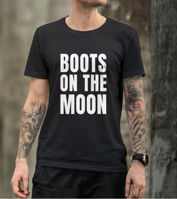Space Force Boots On The Moon T-Shirt