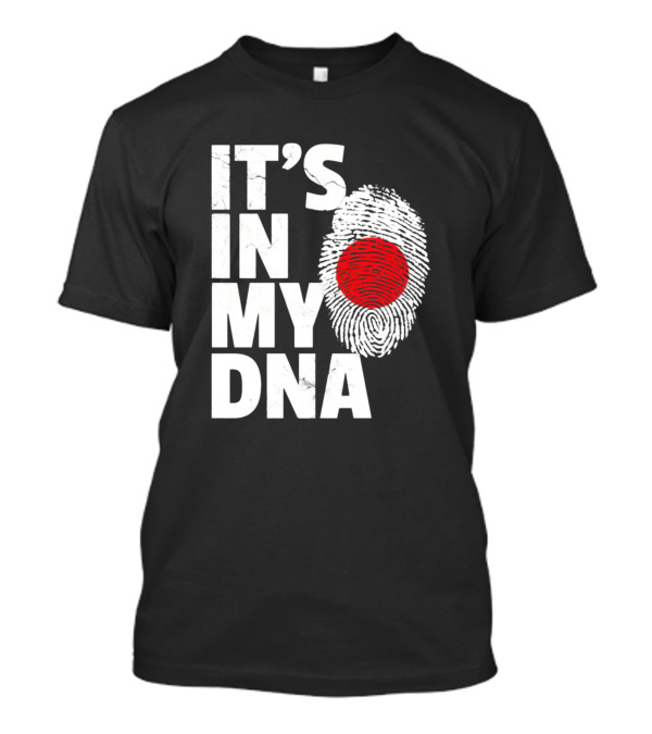 It's In My DNA Japan Flag Fingerprint Japanese Men Women T-Shirt
