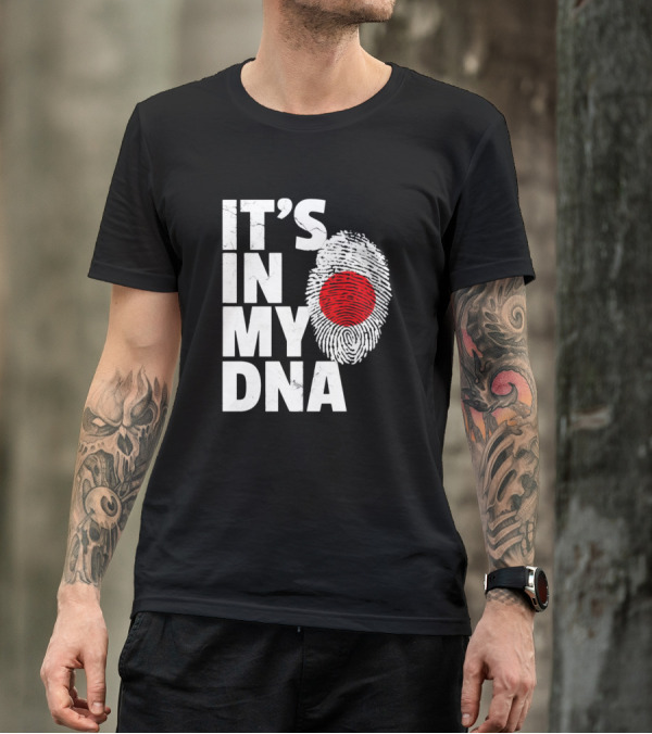 It's In My DNA Japan Flag Fingerprint Japanese Men Women T-Shirt