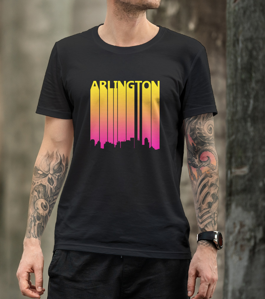 Arlington Skyline Retro 1980s T-Shirt