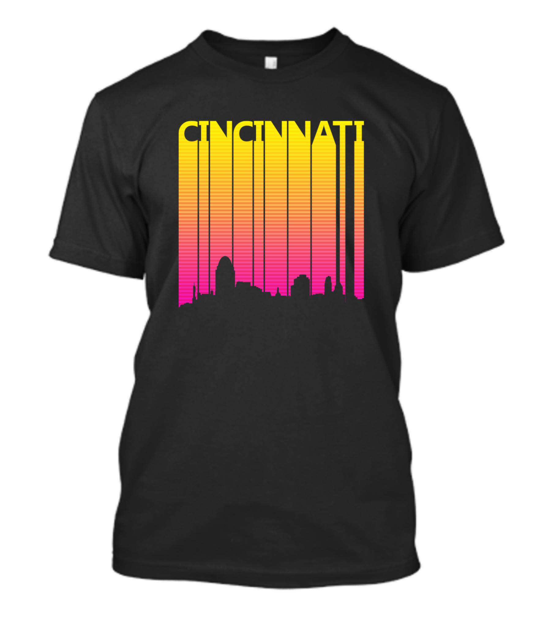 Cincinnati Skyline Retro 1980s T-Shirt