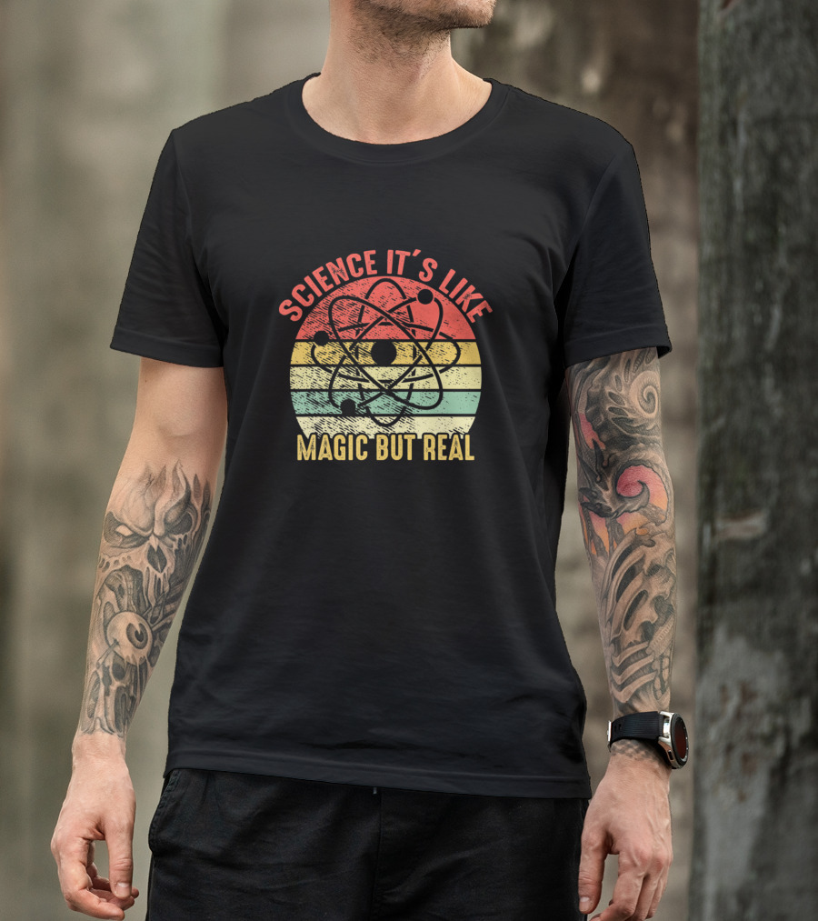 Science It's Like Magic But Real Retro Vintage T-Shirt