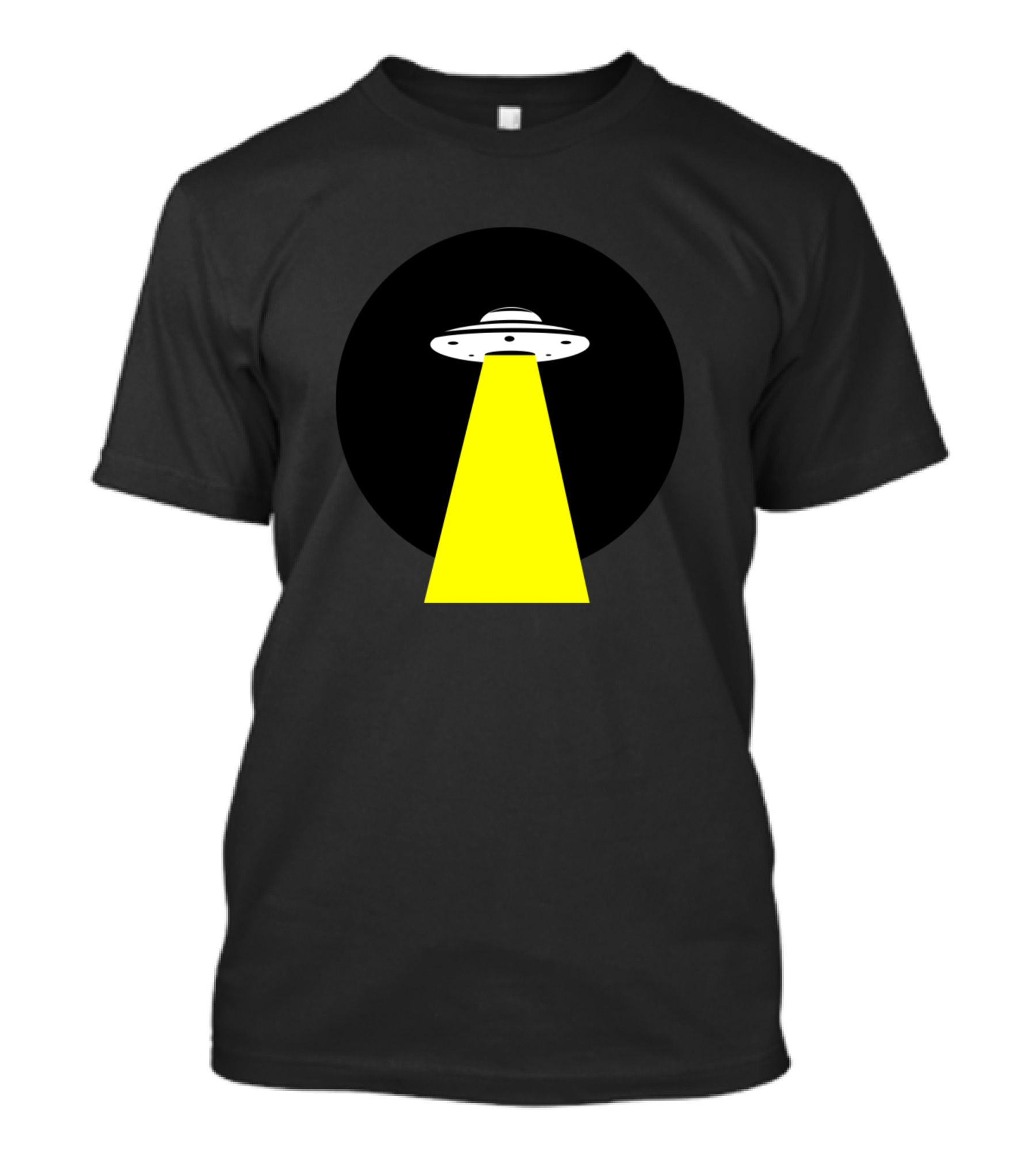 UFO Aliens In Action With Beam Of Light T-Shirt