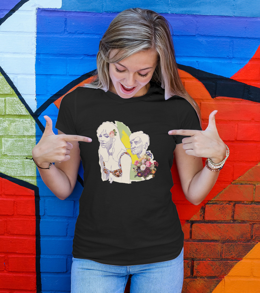 Une Femme Est Une Femme Illustrated With Floral Accents T-Shirt