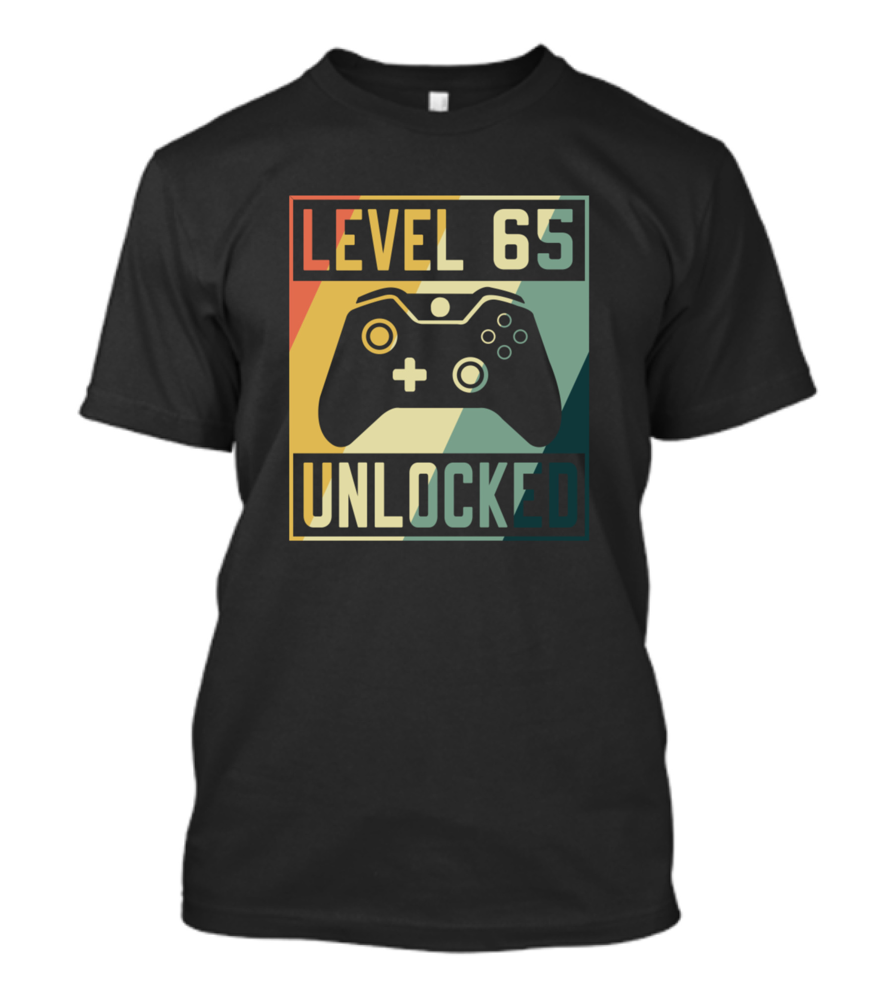 Level 65 Unlocked Video Game Controller Gamer Birthday T-Shirt