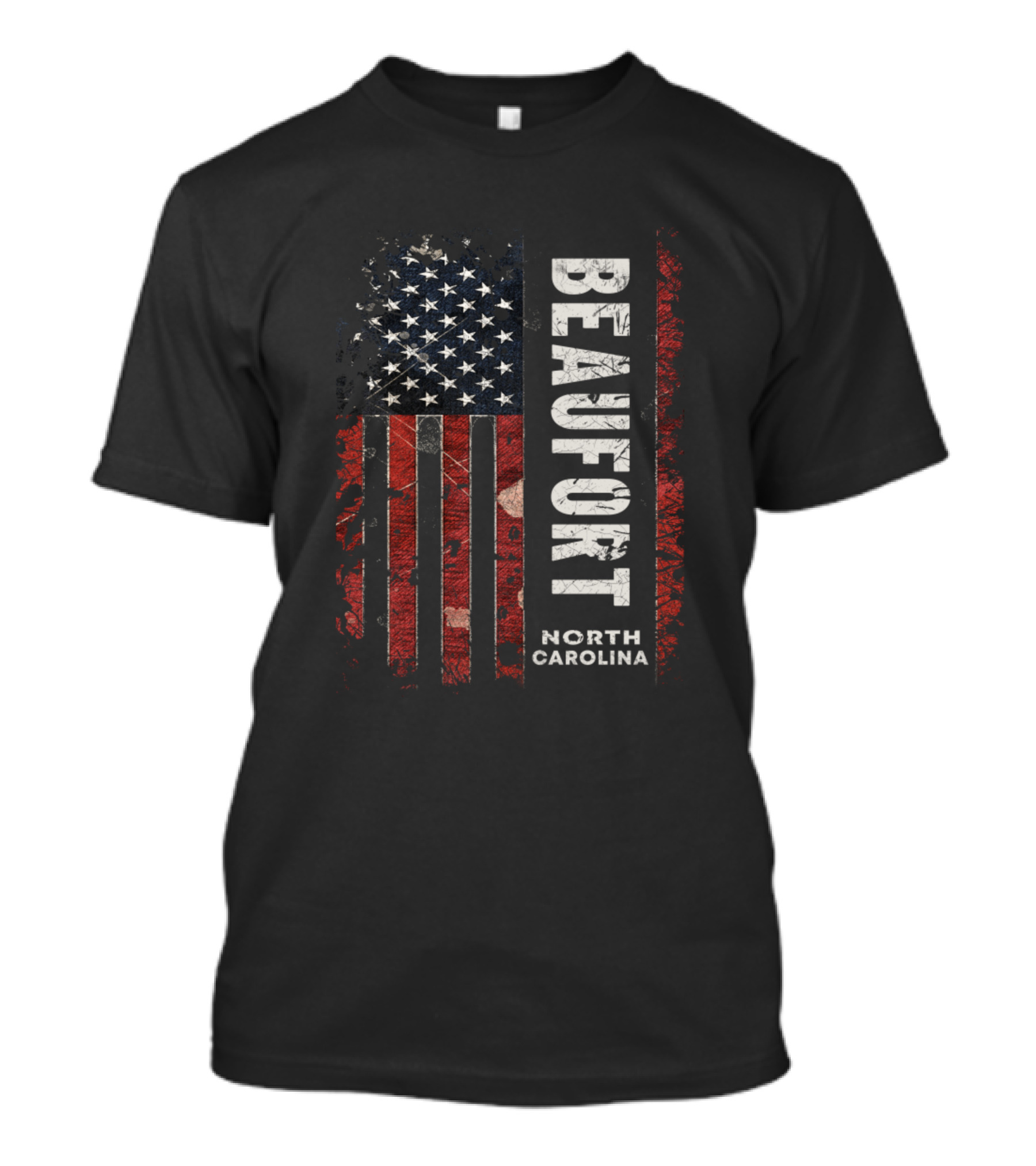 Beaufort North Carolina American Flag T-Shirt