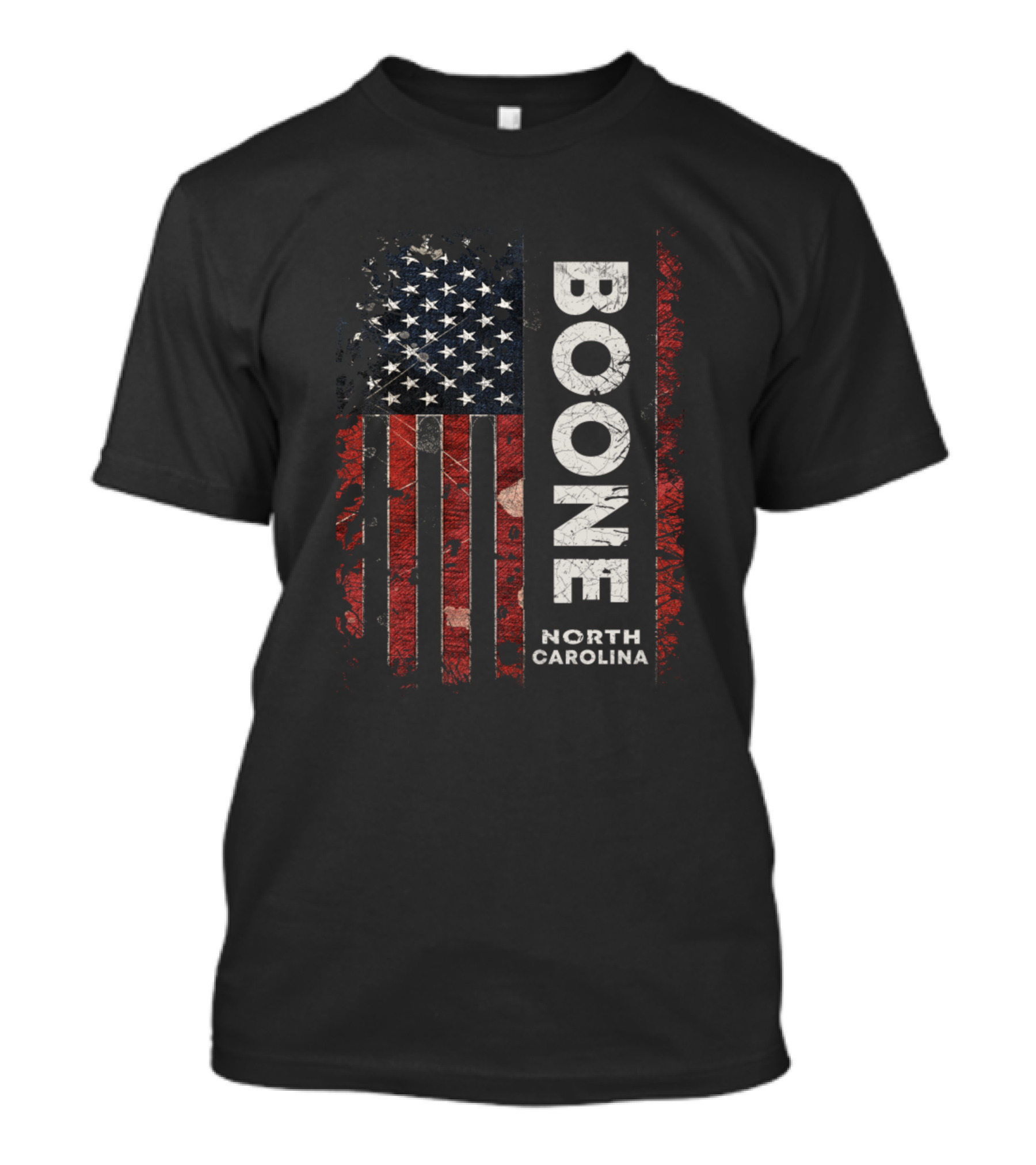 Boone North Carolina American Flag T-Shirt