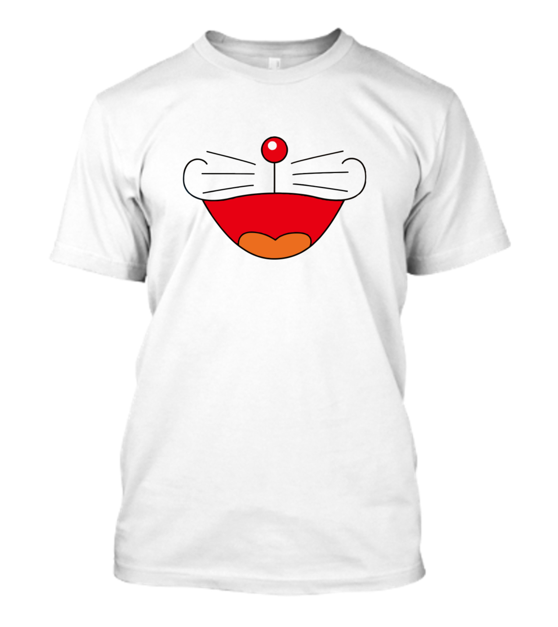 Doraemon Mask Whiskered Smile T-Shirt