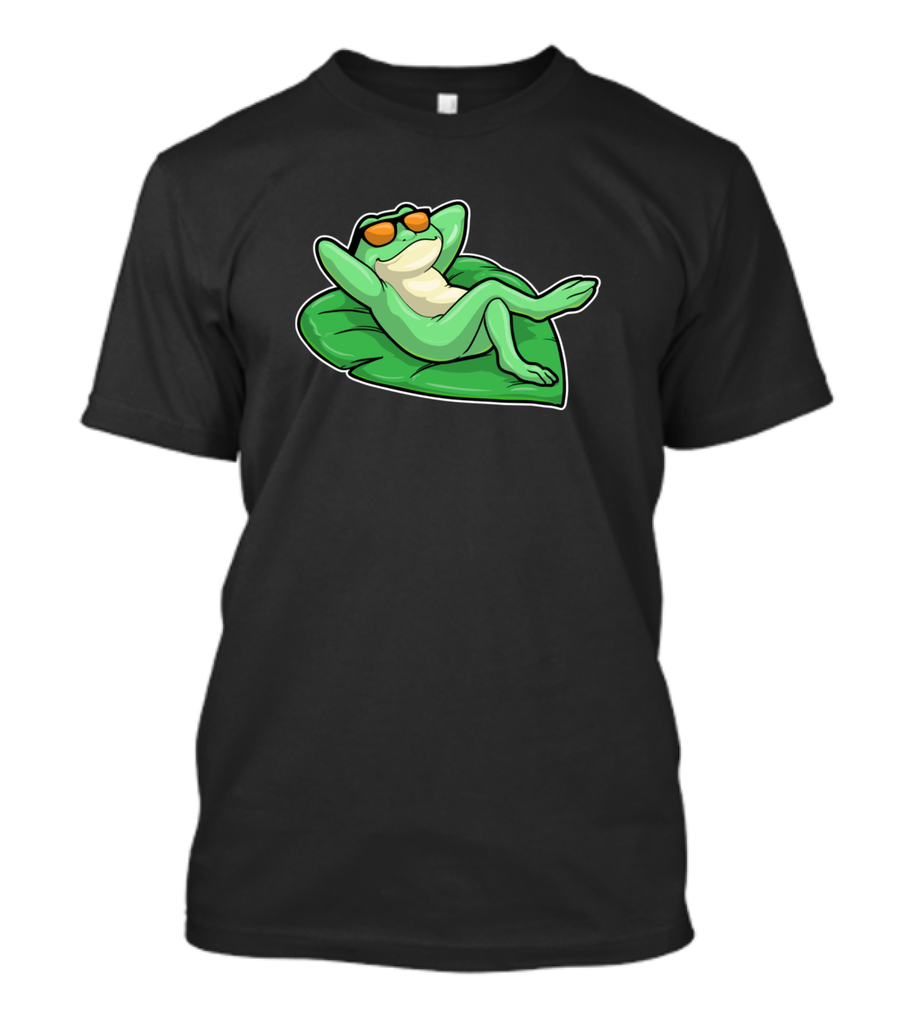 Relaxed Frog Chillin' On A Leaf T-Shirt