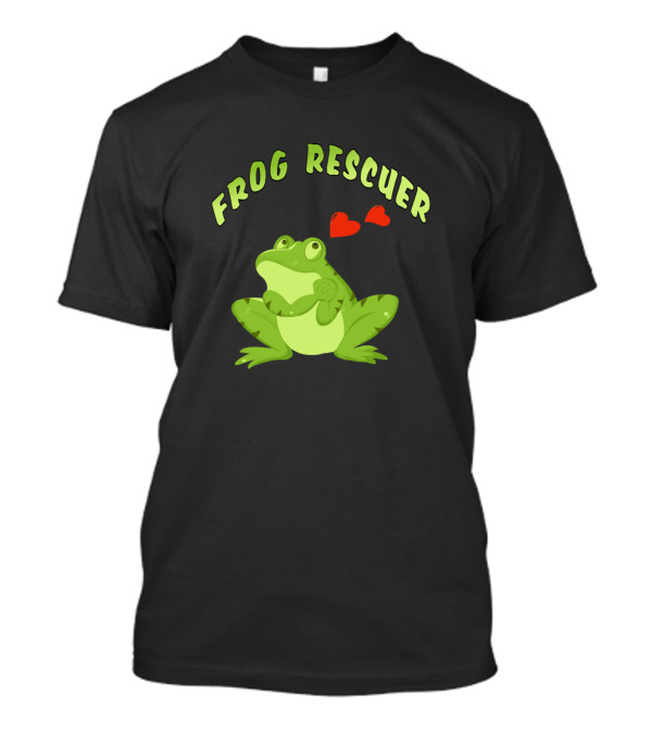 Frog Rescuer Love Hearts Cute Frog T-Shirt