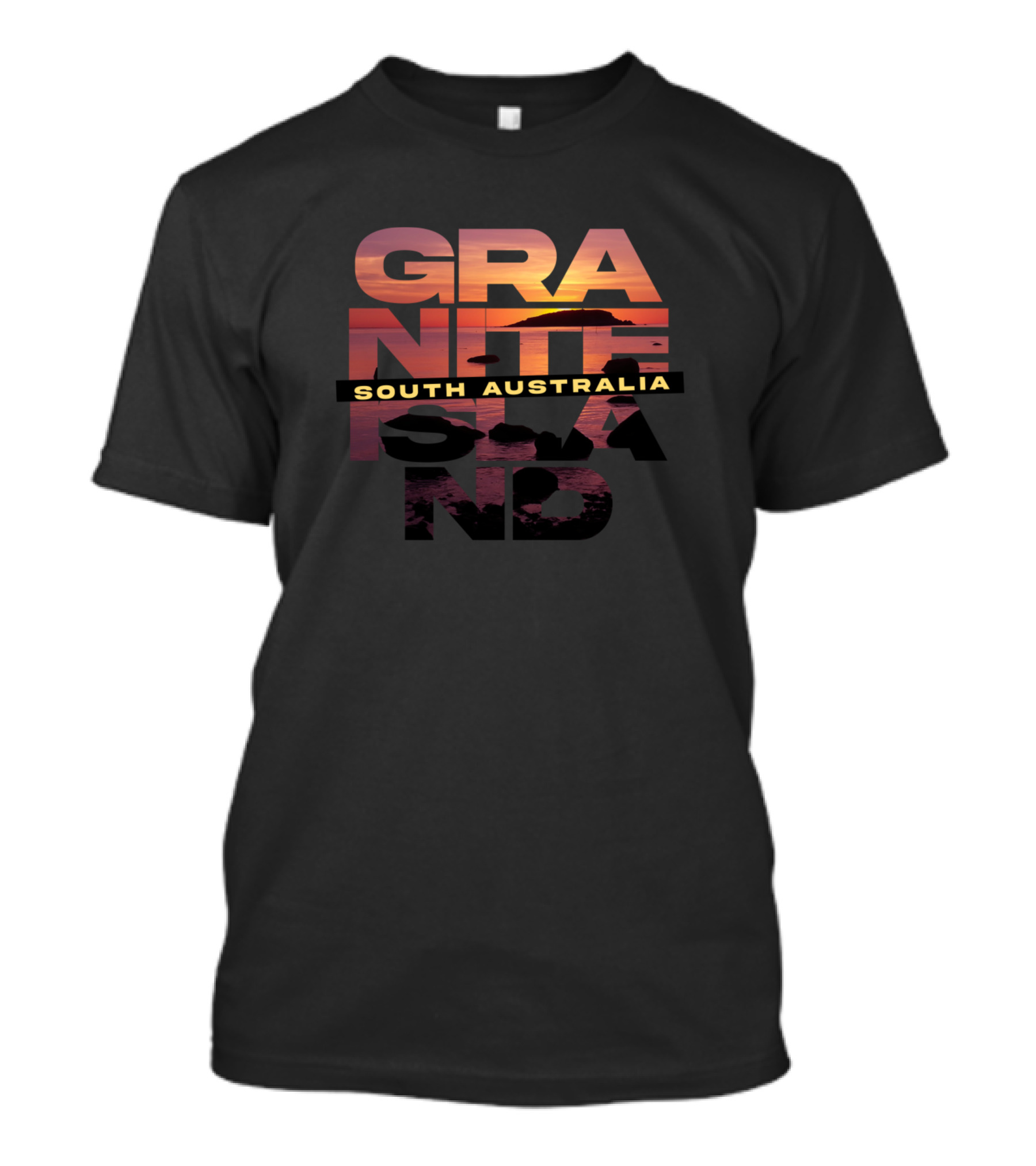 Granite Island South Australia Sunset Typography T-Shirt