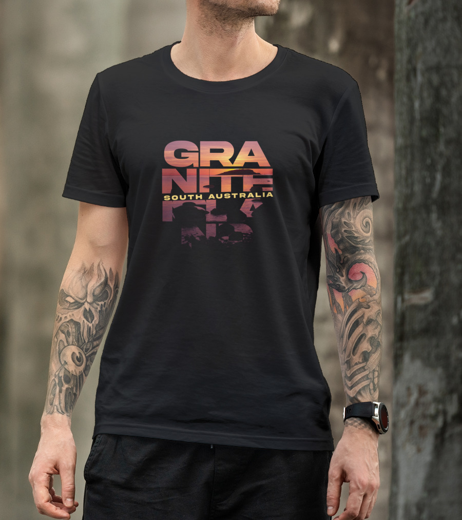 Granite Island South Australia Sunset Typography T-Shirt