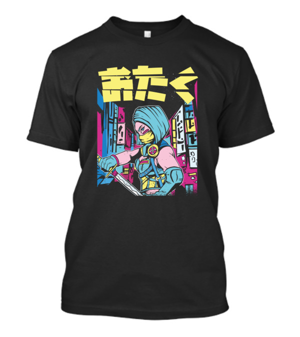 Otaku Japanese Anime Manga Girl Warrior T-Shirt