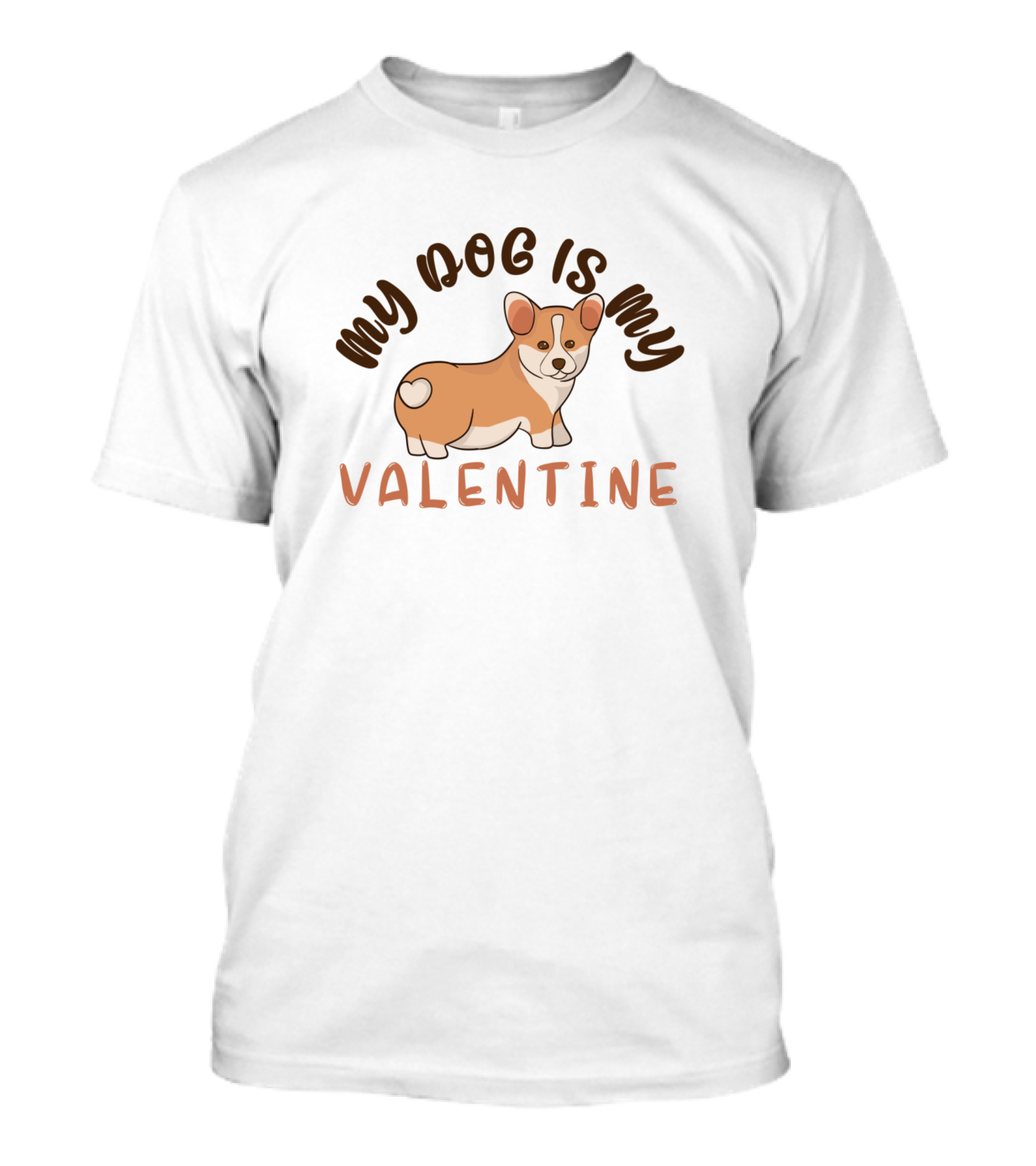 Corkie Dog My Dog Is My Valentine T-Shirt