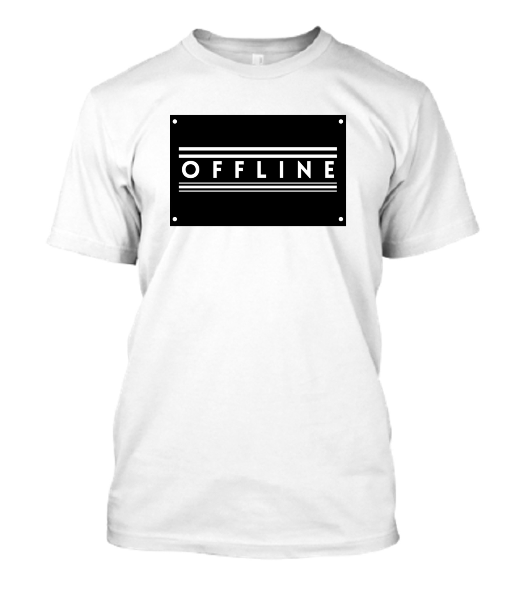 OFFLINE Minimalist Style Sign T-Shirt