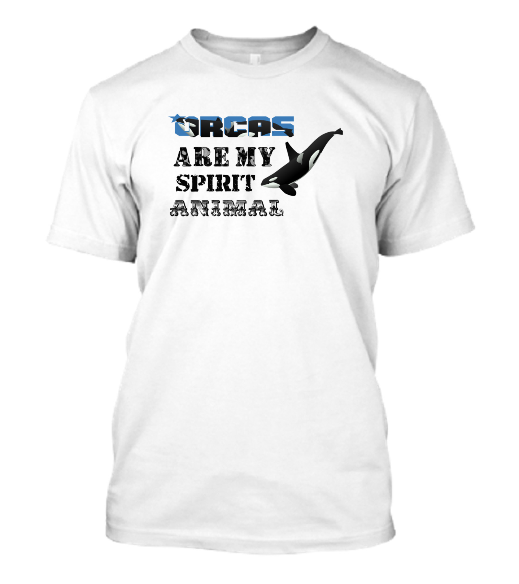 Orcas Are My Spirit Animal Majestic Whale T-Shirt