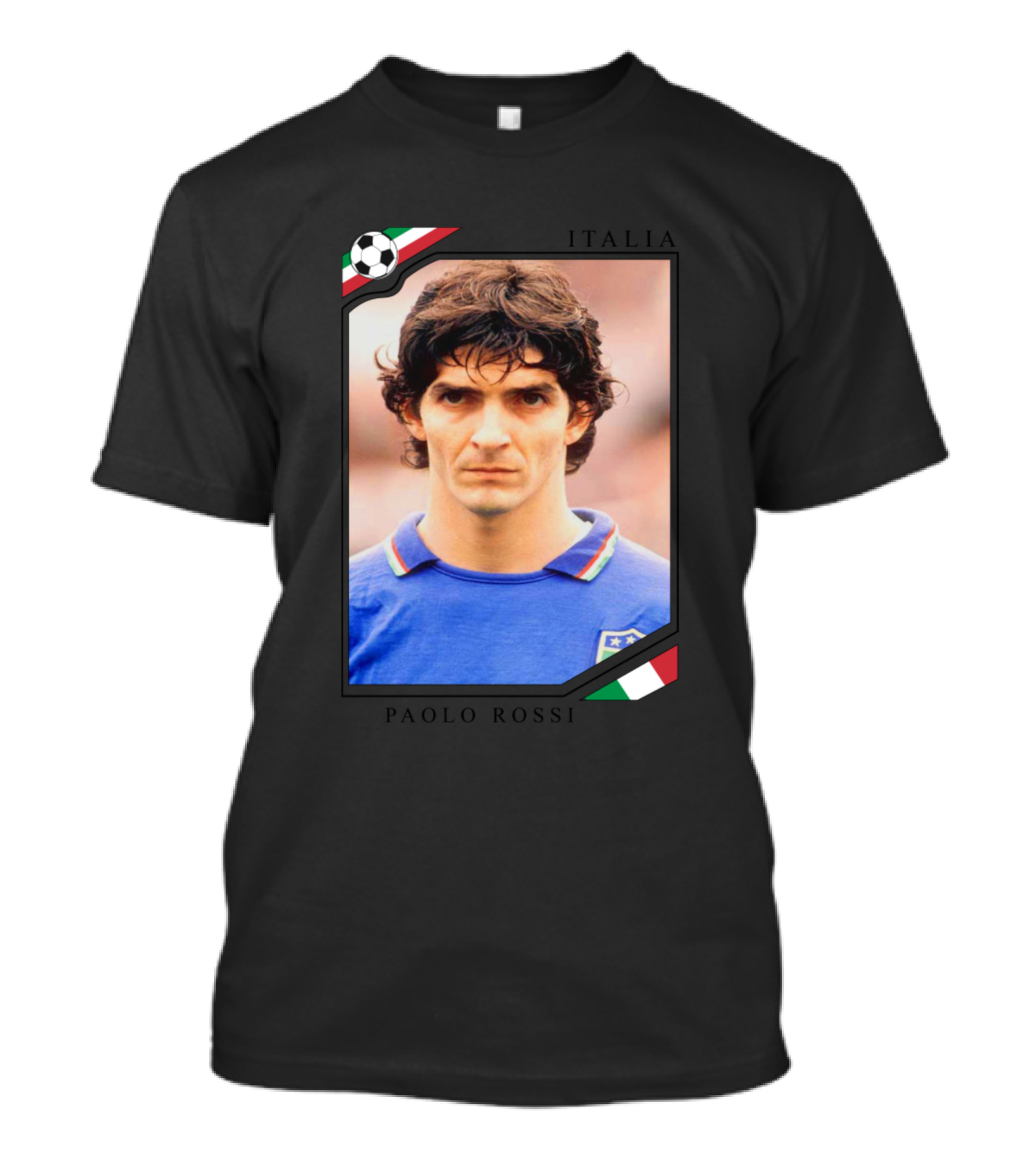 Italia Paolo Rossi Soccer Legend T-Shirt