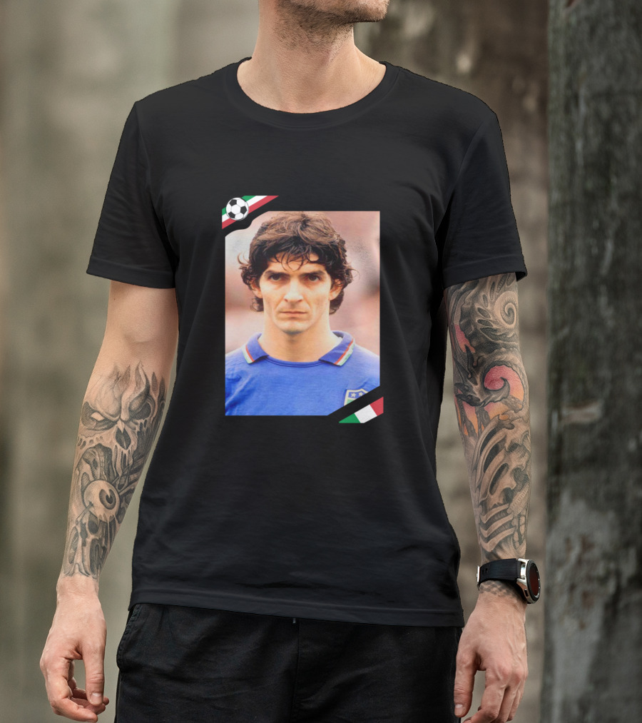 Italia Paolo Rossi Soccer Legend T-Shirt