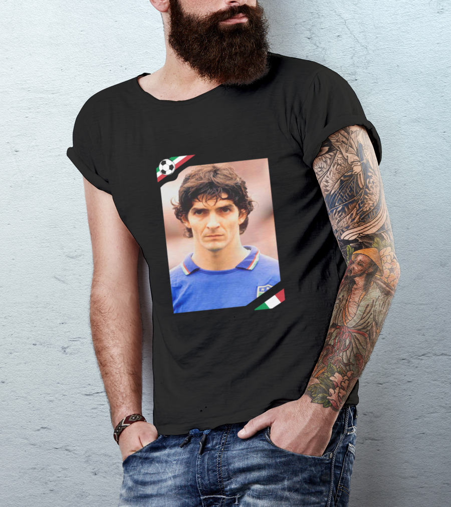 Italia Paolo Rossi Soccer Legend T-Shirt