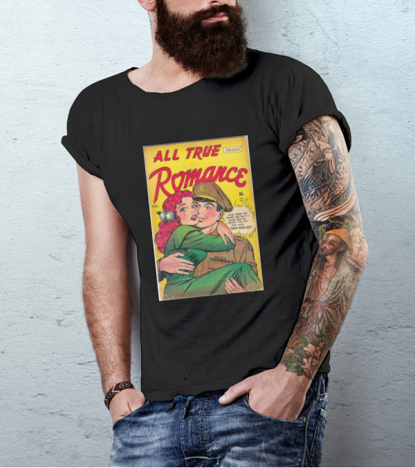 All True Romance Retro Comic Book Cover T-Shirt