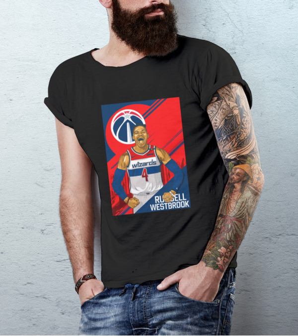 Russell Westbrook Wizards Basketball Player T-Shirt