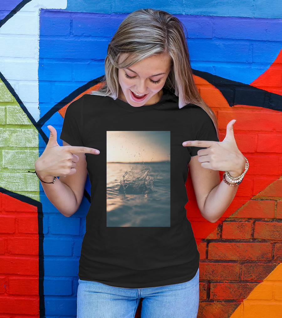 Sea Purity Splash At Sunset T-Shirt