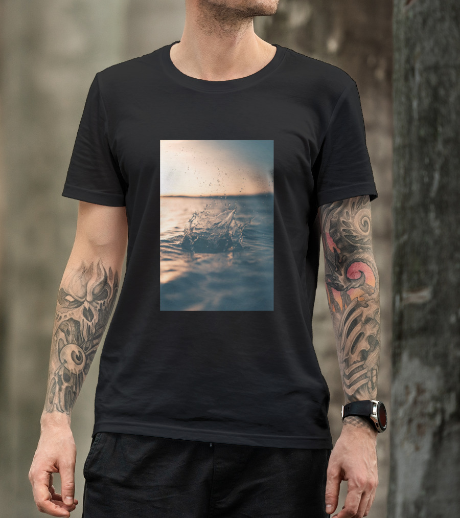 Sea Purity Splash At Sunset T-Shirt