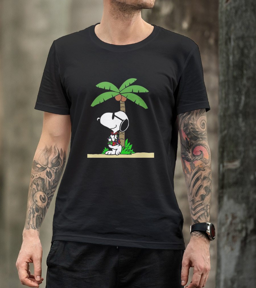 Snoopy Tropical Holidays In Sunglasses And Hawaiian T-Shirt