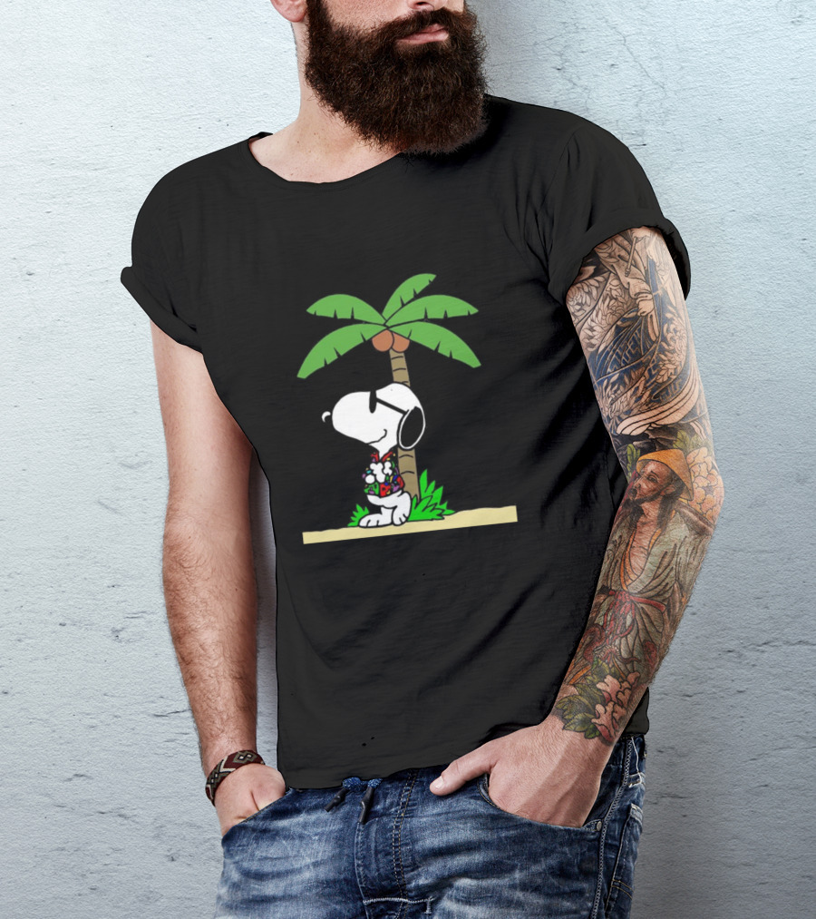 Snoopy Tropical Holidays In Sunglasses And Hawaiian T-Shirt