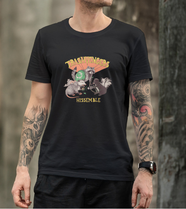 Trashvengers Hissemble Raccoon Possum Skunk T-Shirt
