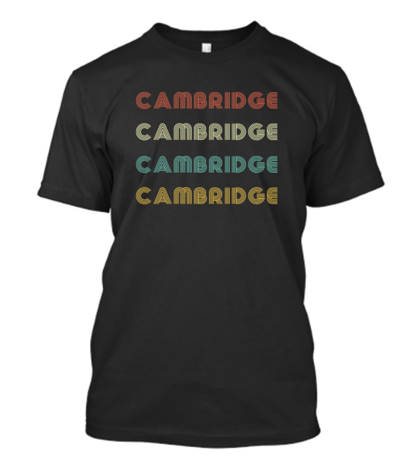 Vintage Retro Cambridge Repeat T-Shirt
