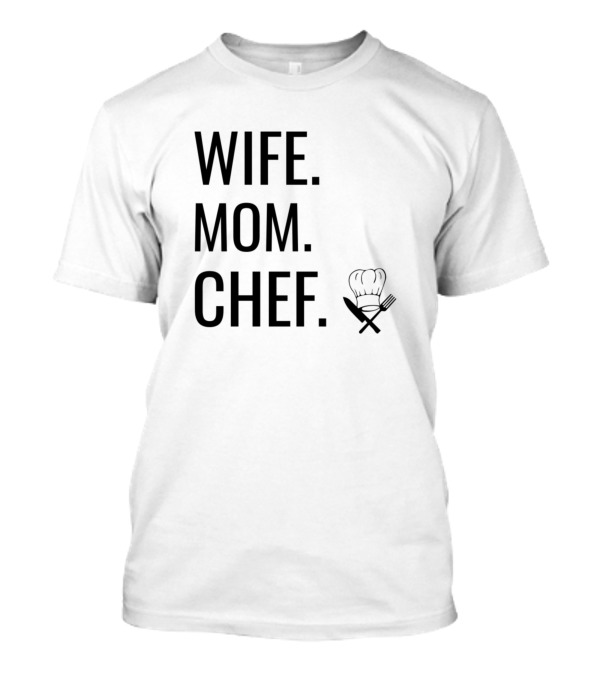 Wife Mom Chef Cooking Icon Fork Hat T-Shirt