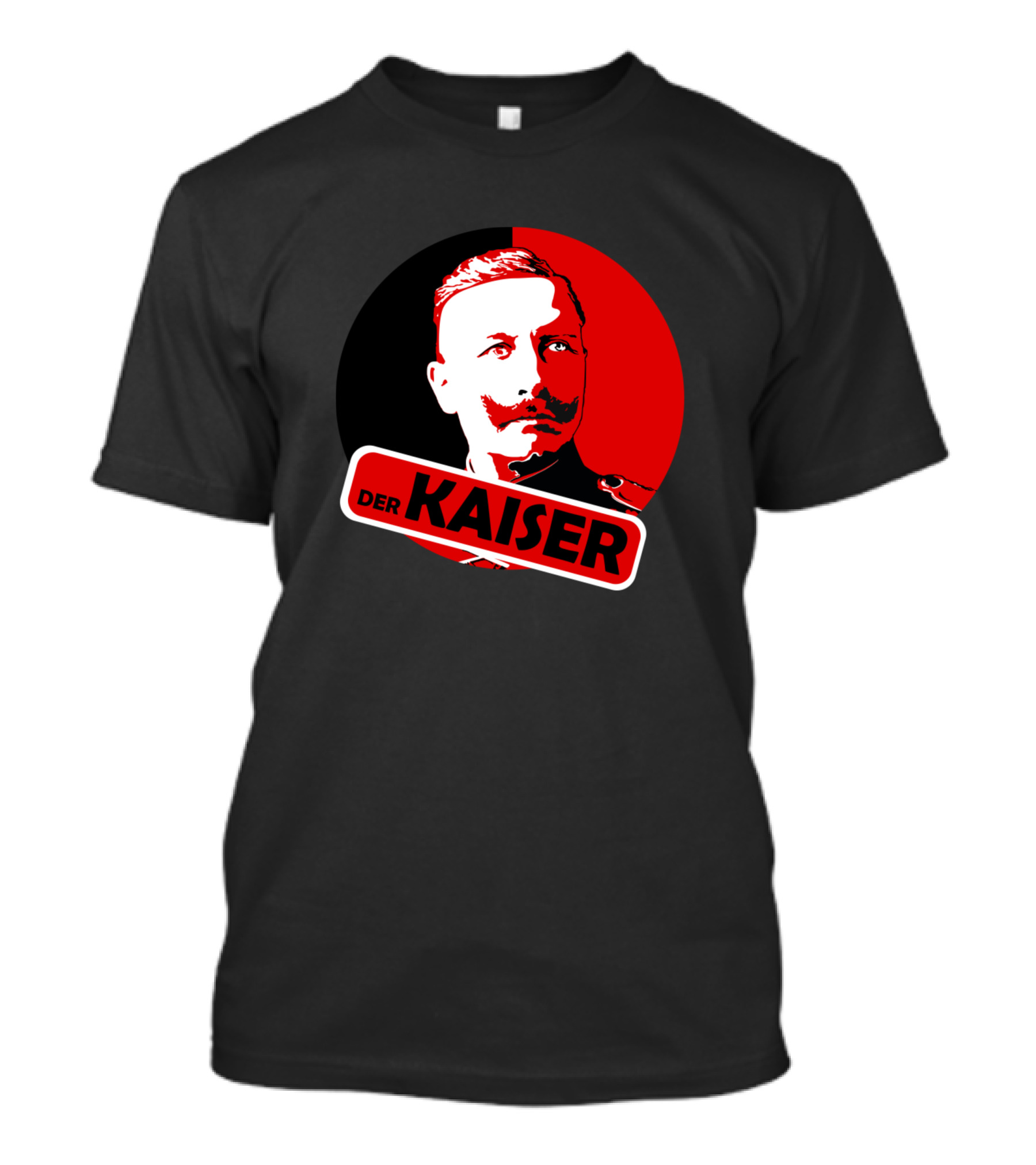 Wilhelm Der Kaiser Circle Black Red T-Shirt