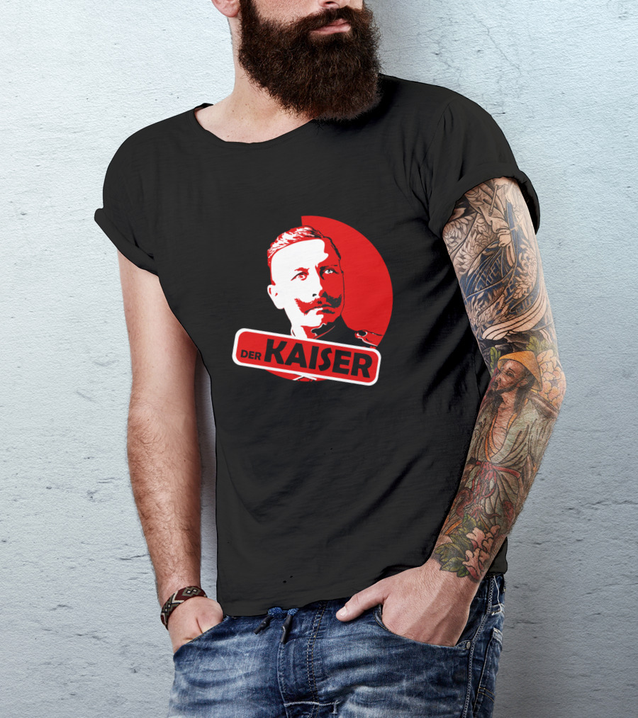 Wilhelm Der Kaiser Circle Black Red T-Shirt