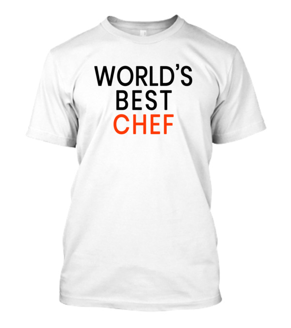 World's Best Chef Bold Black T-Shirt