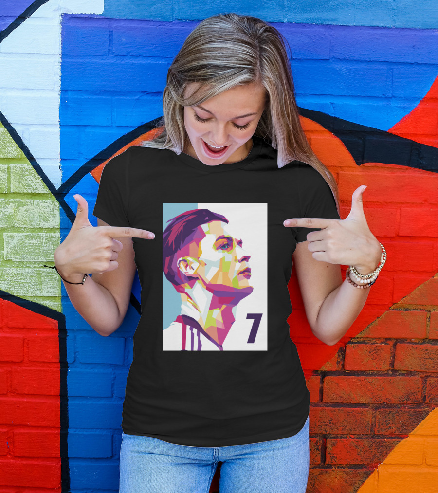 Cristiano Ronaldo 7 Colorful Geometric T-Shirt