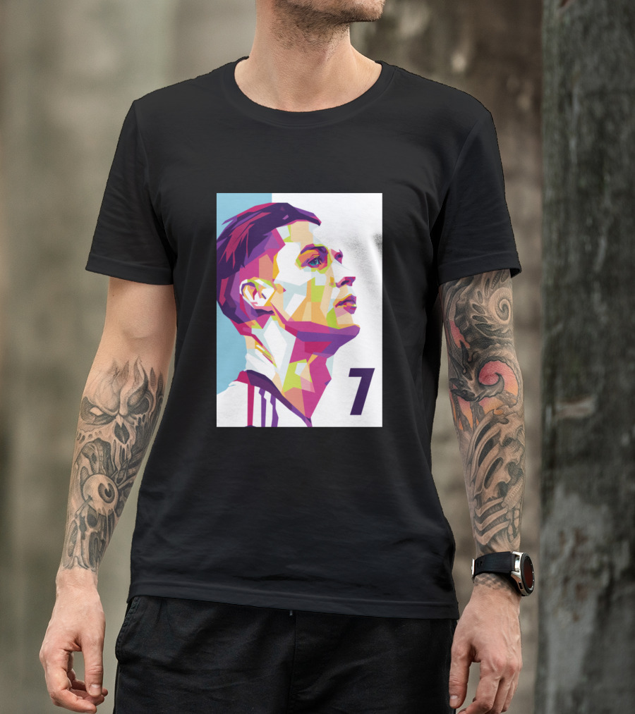 Cristiano Ronaldo 7 Colorful Geometric T-Shirt
