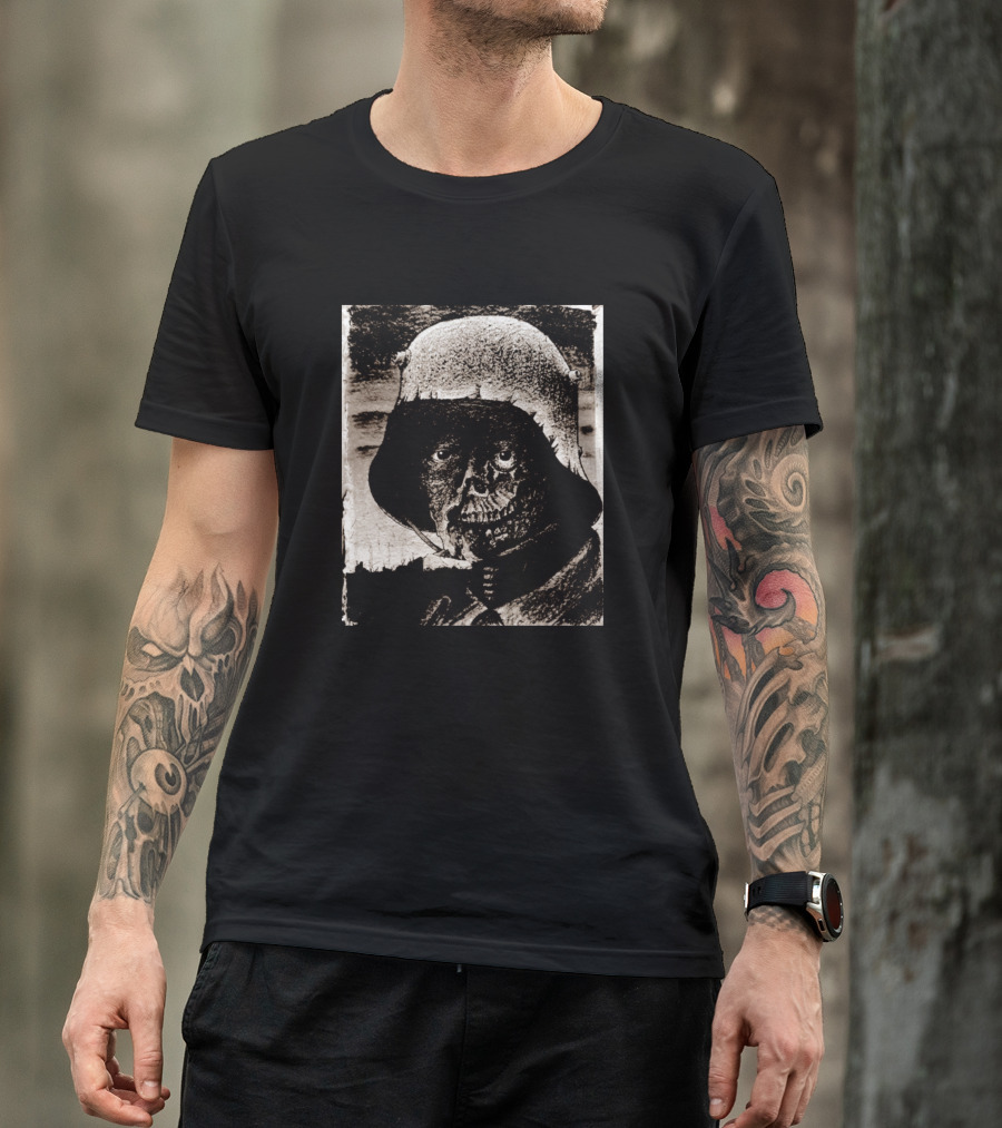 Dead Nazi Skeleton Soldier Helmet T-Shirt