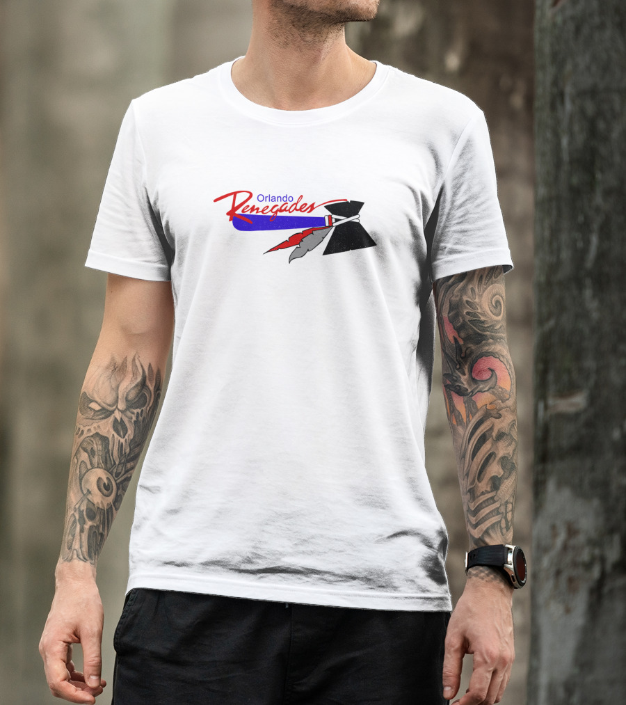 Orlando Renegades USFL Football Team Logo 1985 Defunct Franchise T-Shirt