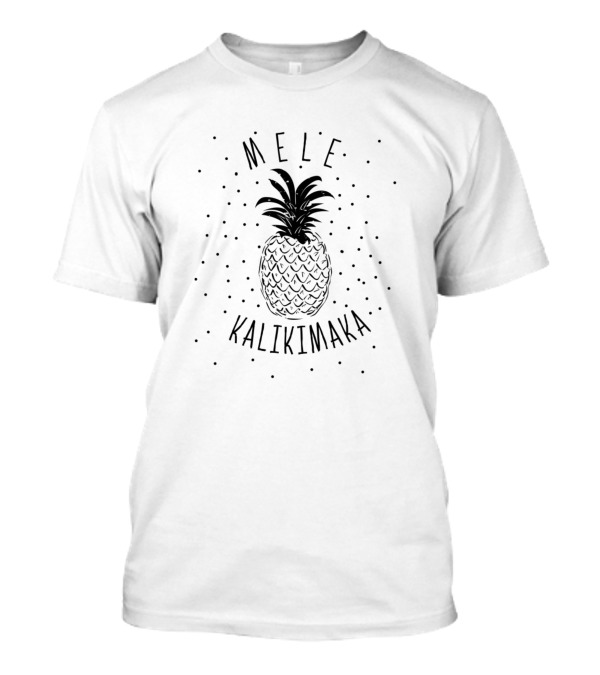 Mele Kalikimaka Hawaiian Christmas Aloha Islands Pineapple T-Shirt