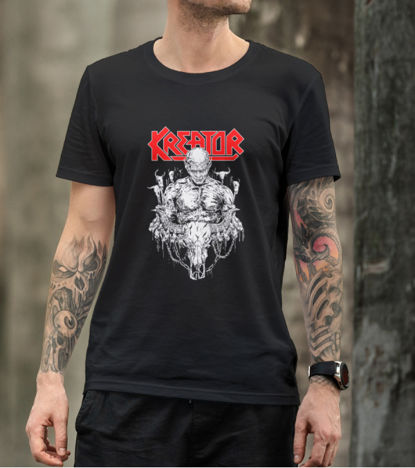 Kreator Metal Band Skull And Figures T-Shirt