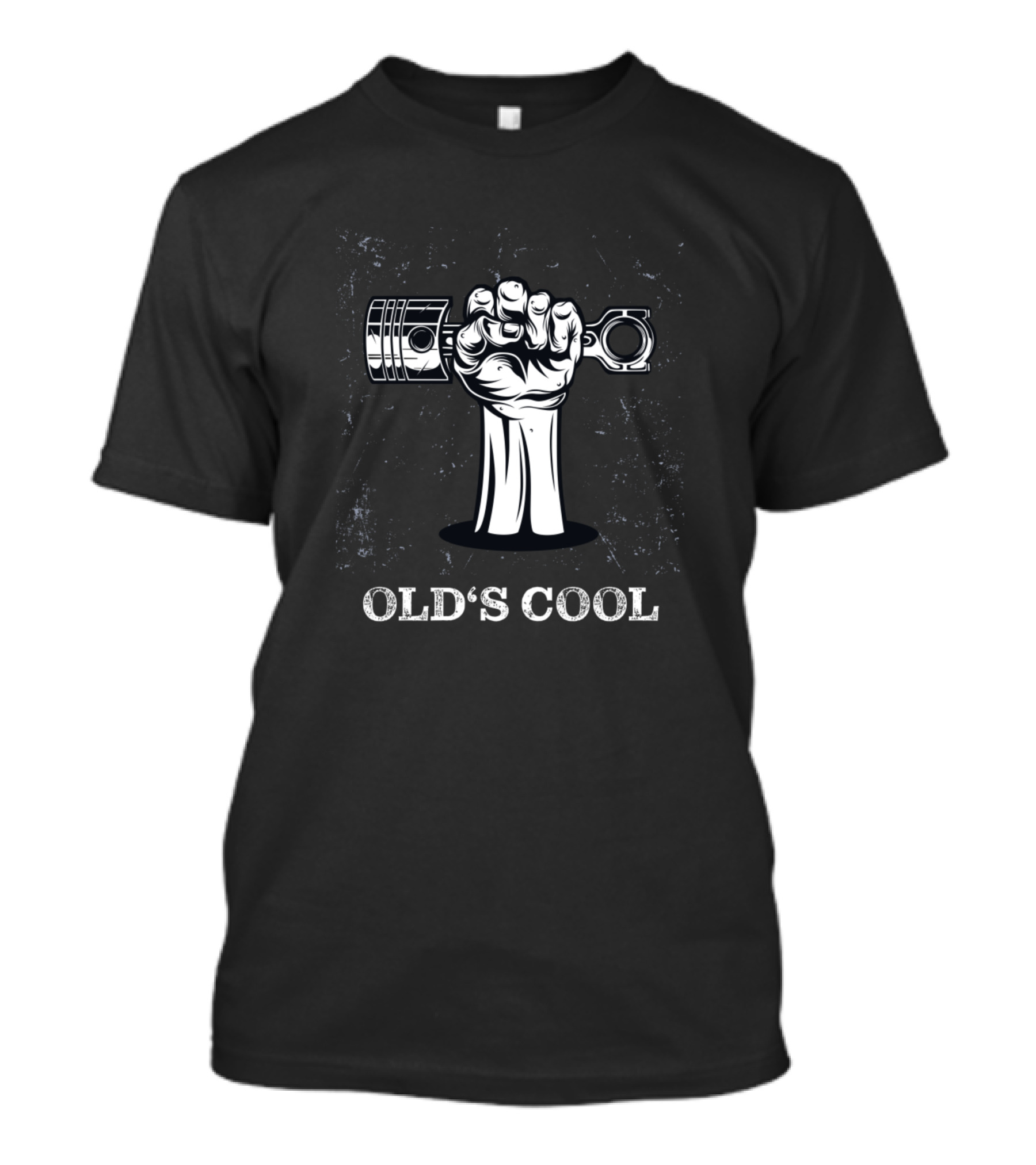 Old's Cool Motorcycle Motorbike Motocross Dirt Bike Piston Fist Retro T-Shirt