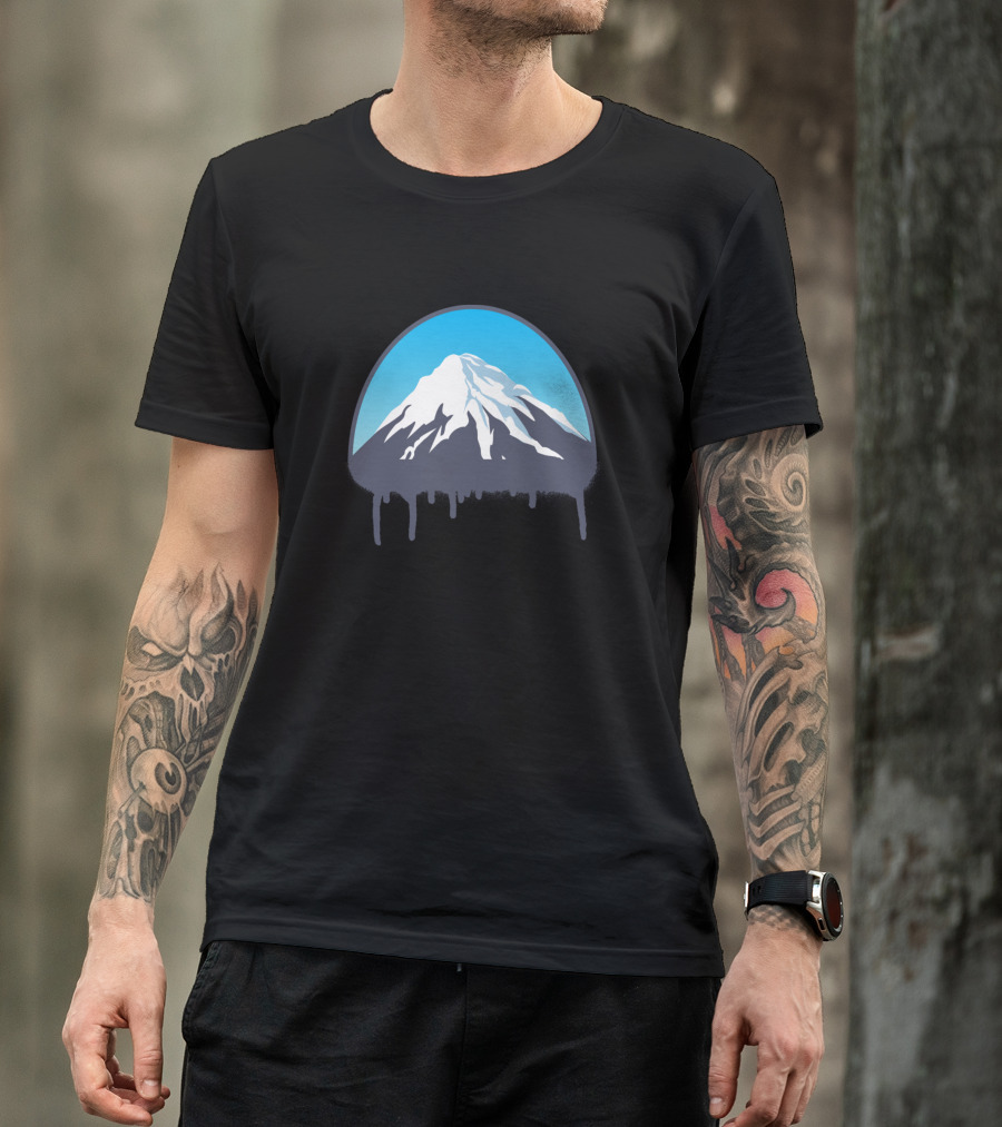 Mountain Nature Streetart Dripping Peak T-Shirt
