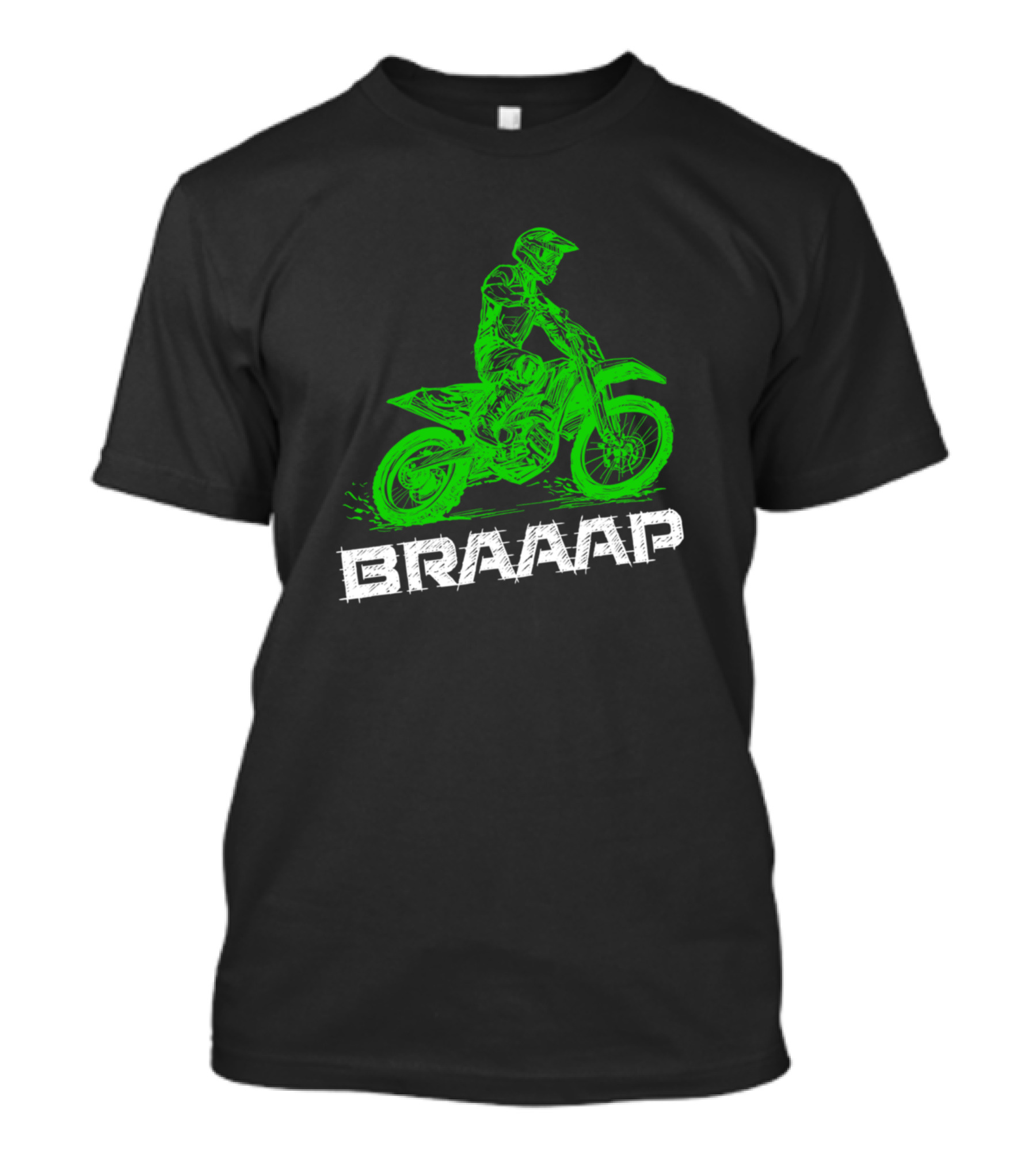 Braap 2 Stroke Send It Motocross Dirt Bike Brap Braap T-Shirt