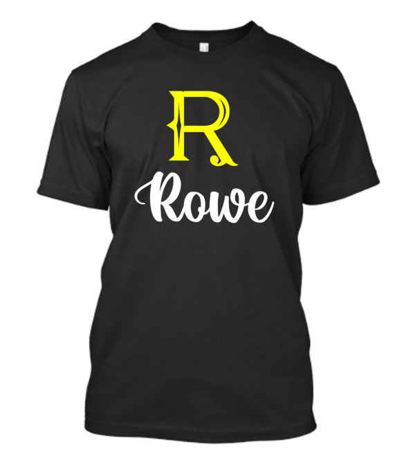 Rowe Family Initial R Monogram Surname Pride T-Shirt