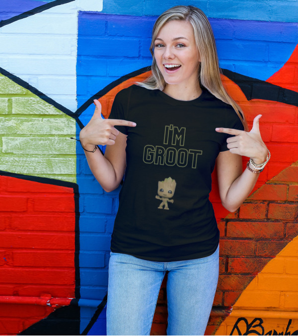 I'm Groot Funko Pop Figure Text T-Shirt