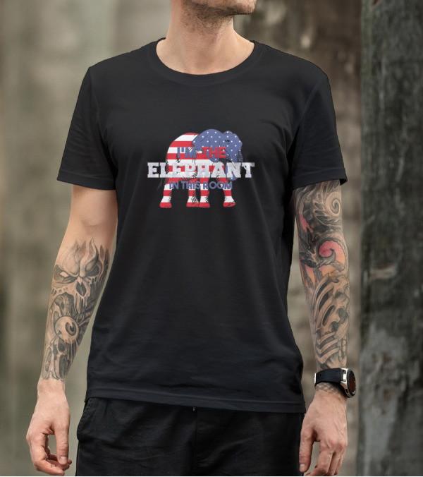 I'm The Elephant In This Room US Flag T-Shirt