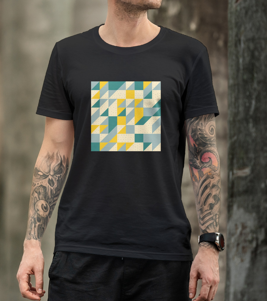 Modern Geometric Triangle T-Shirt